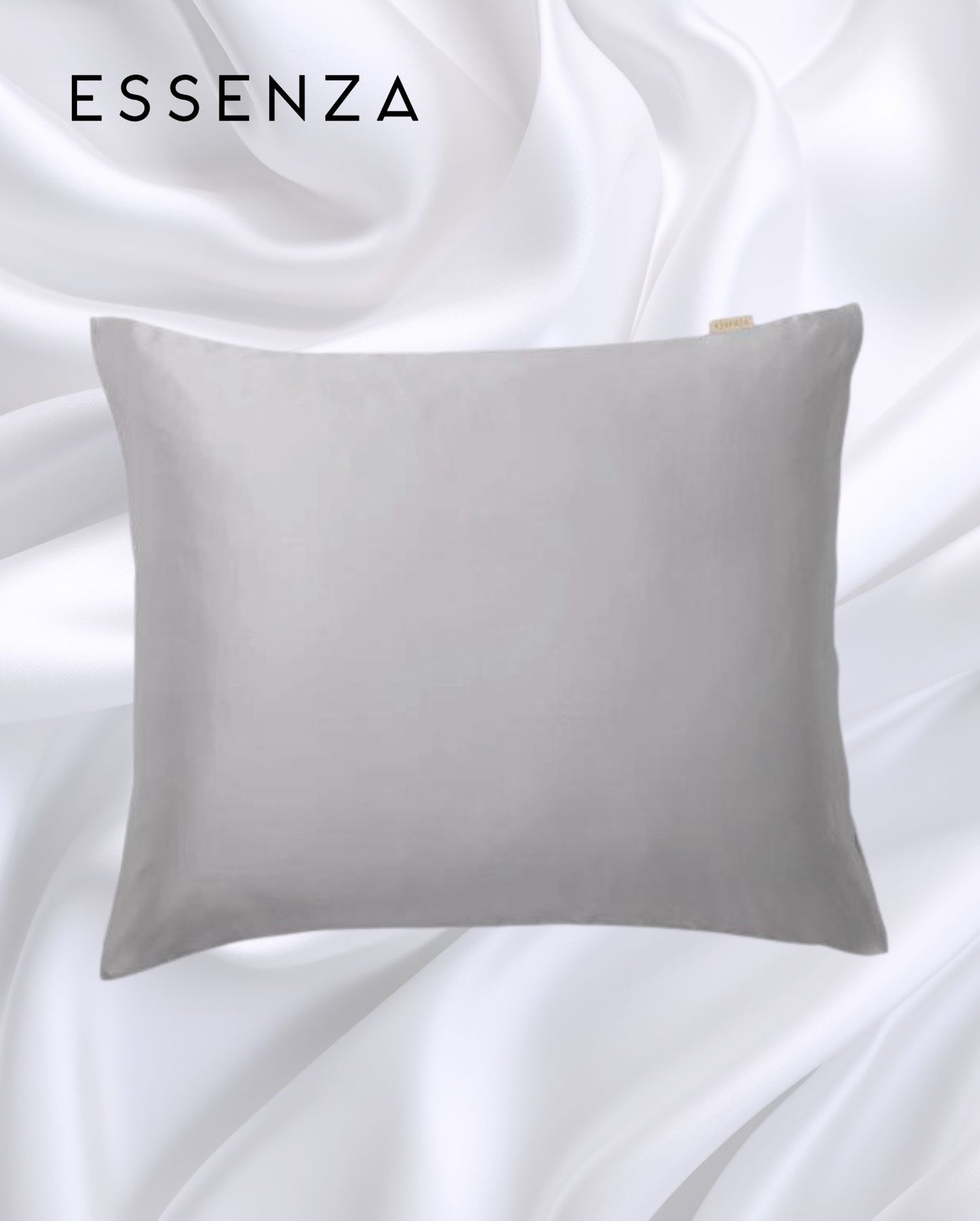 Seiden-Kissenbezug | ESSENZA | Alice | 80x80cm in Ivory oder Cloud Grey