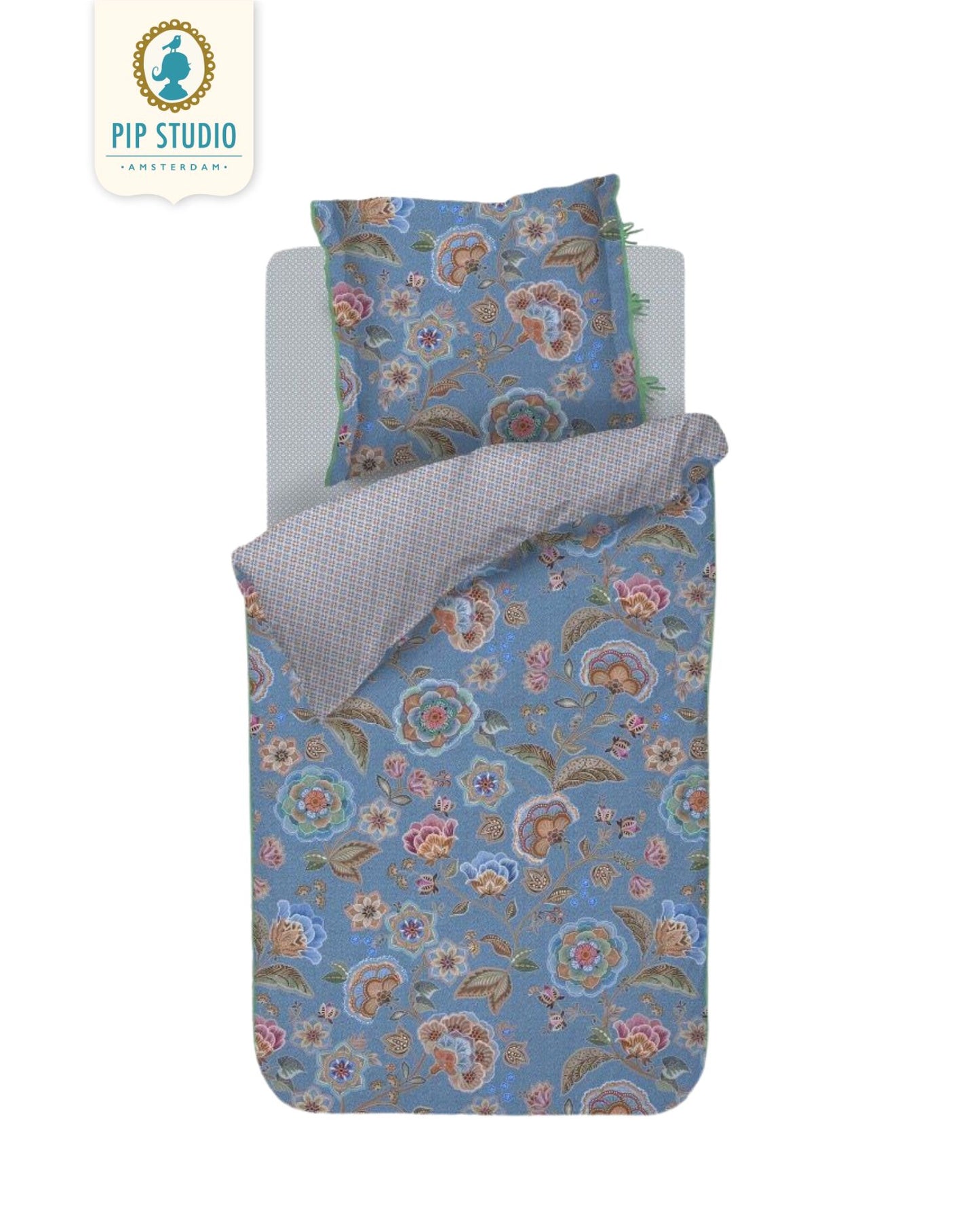 Percale bed linen PIP STUDIO Il Paradiso Light White
