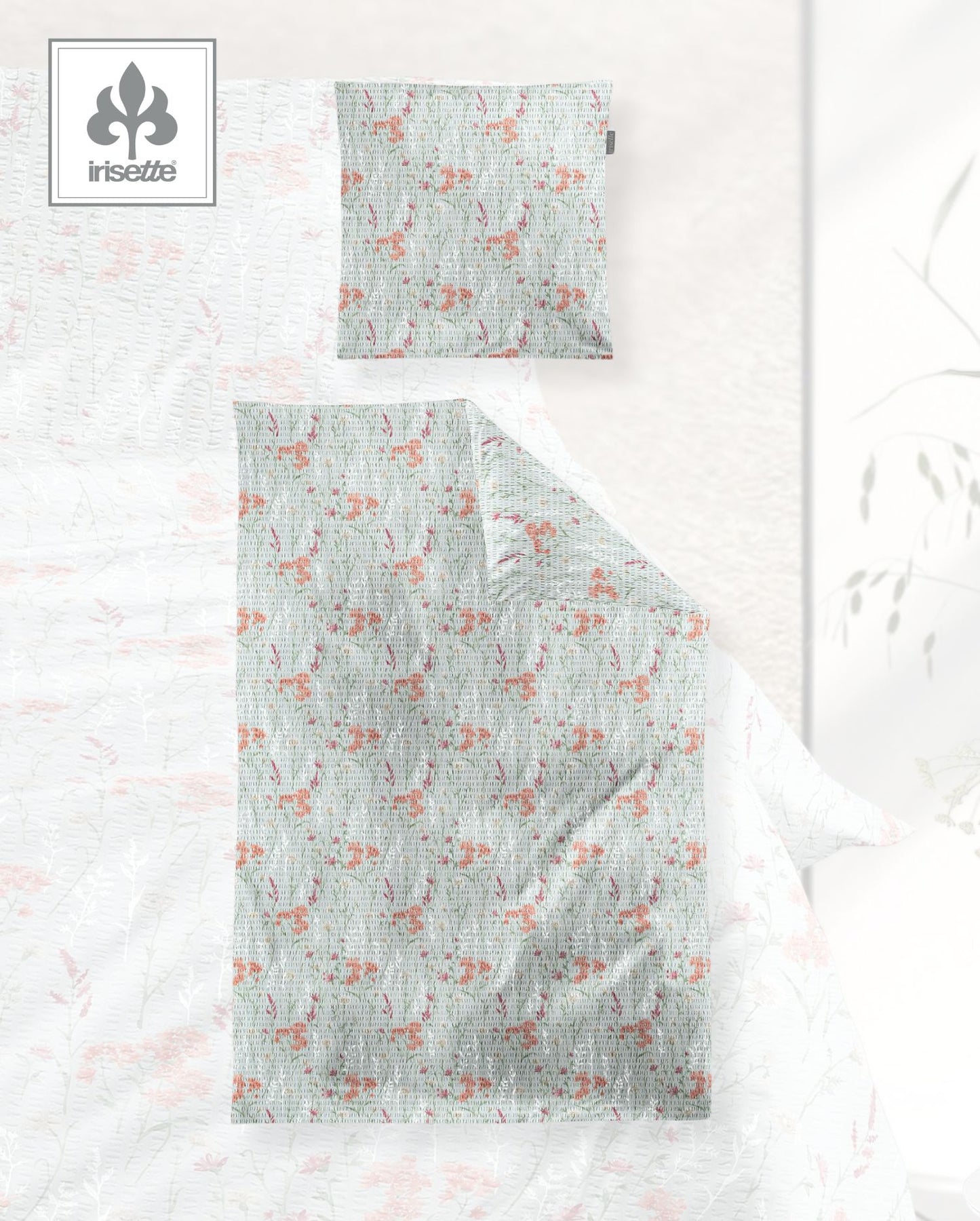 Soft Seersucker Bed Linen Irisette Easy Stripes