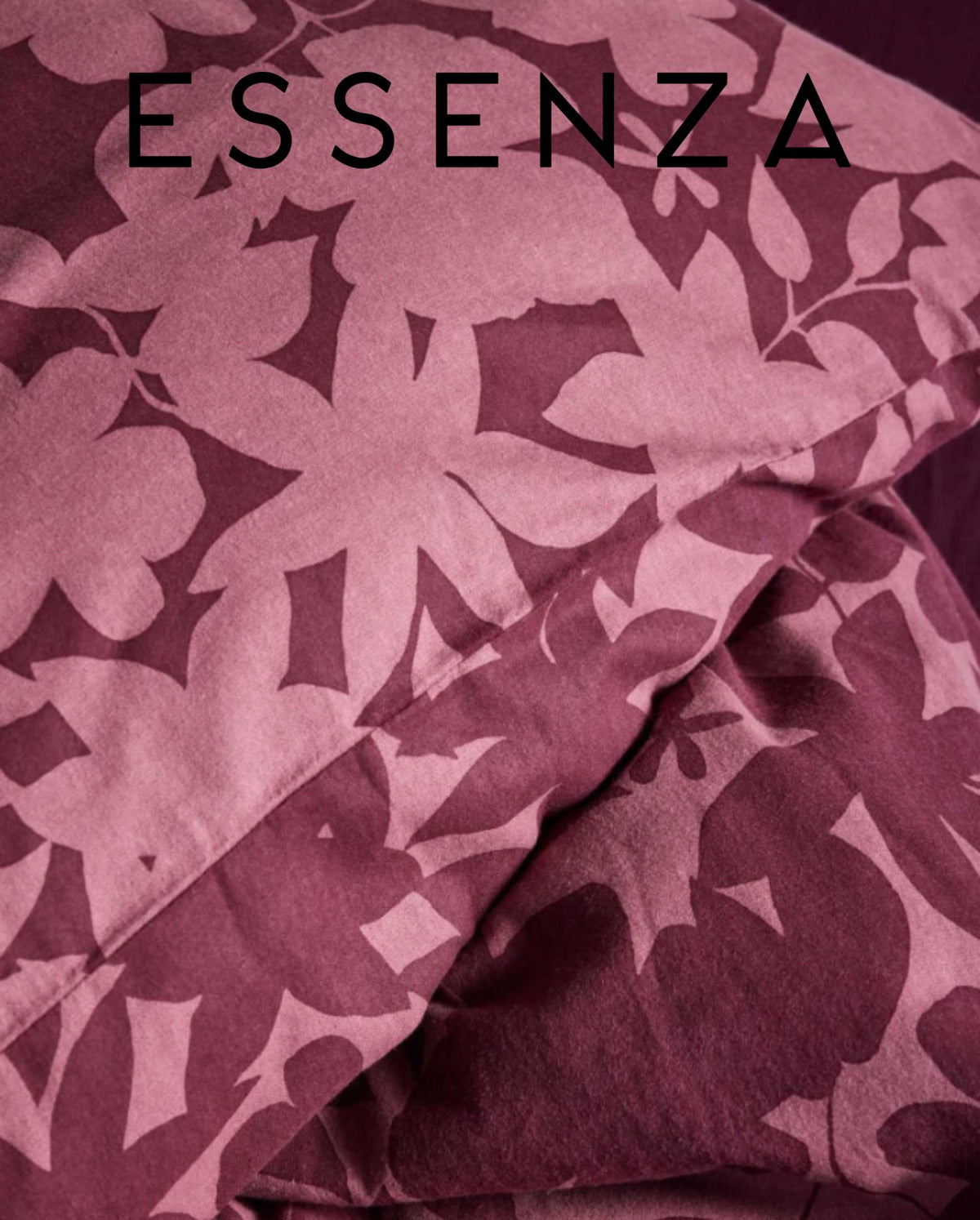 Percale bed linen ESSENZA Fela Sloe Blue