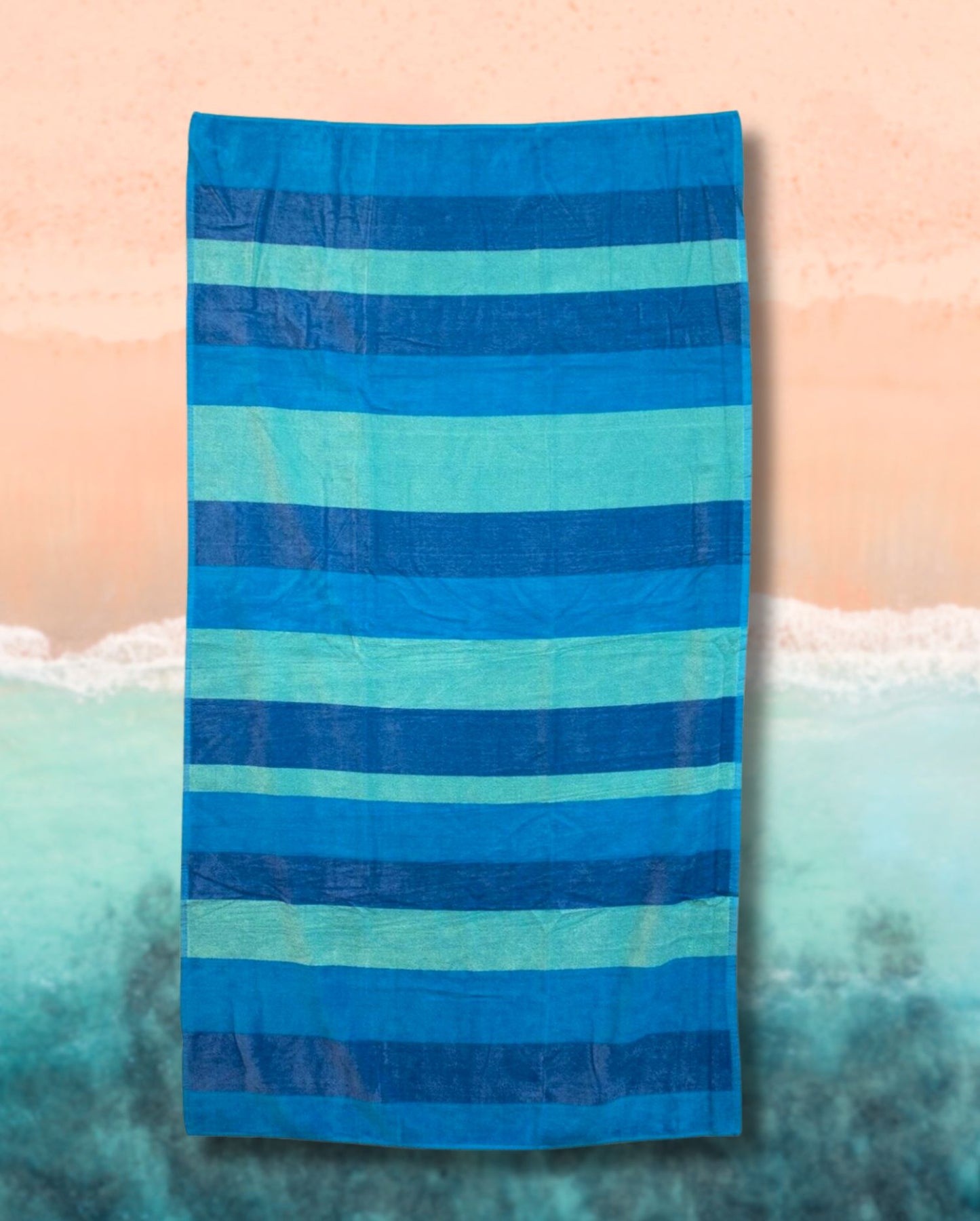 Strandtuch | Streifen Blau | 90x165cm