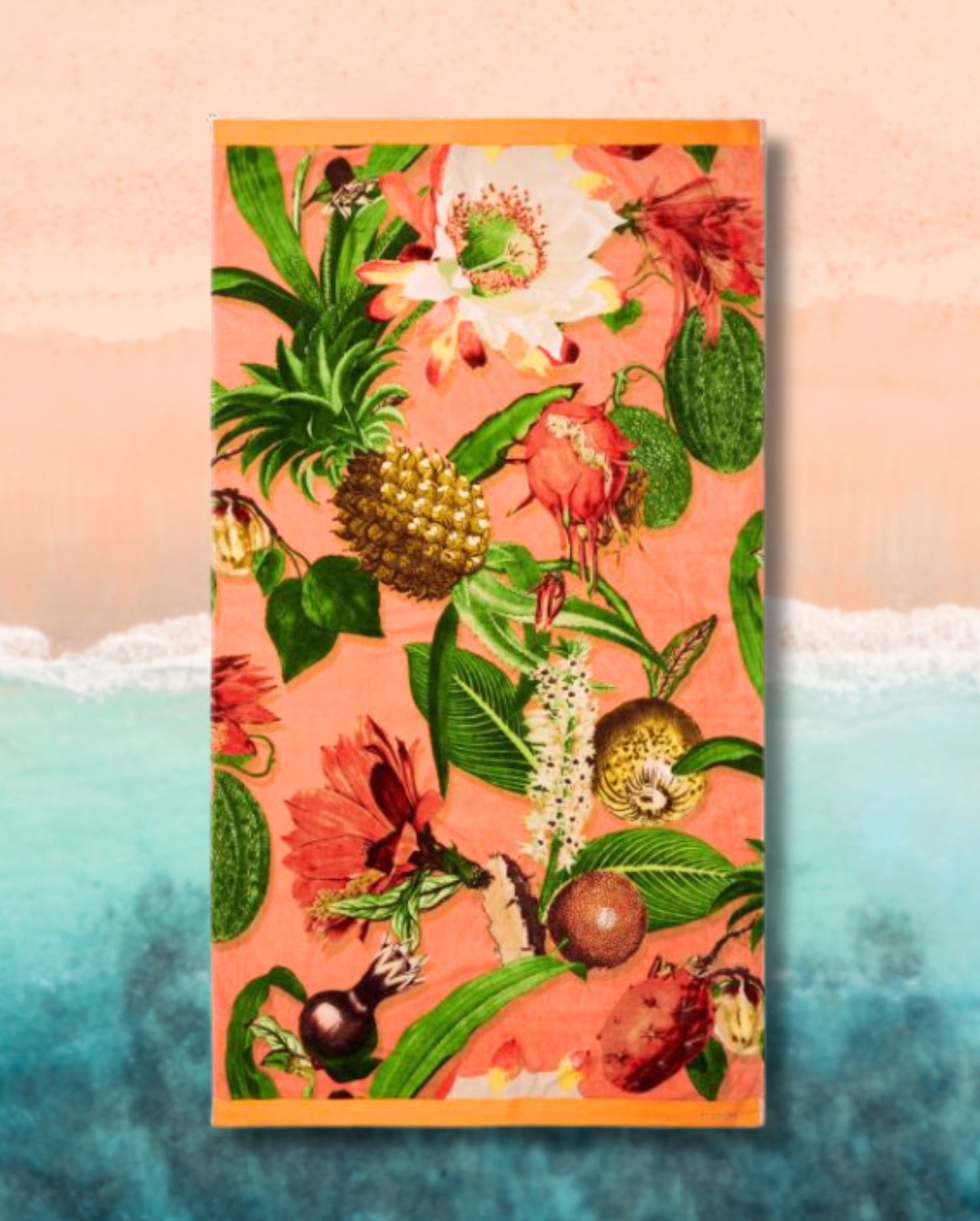 Strandtuch | ESSENZA | Hawaii Orange | 100x180cm