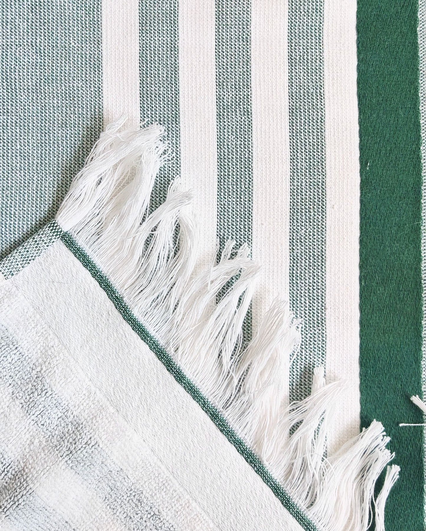 Hammam wellness towel CARL COTTON Green