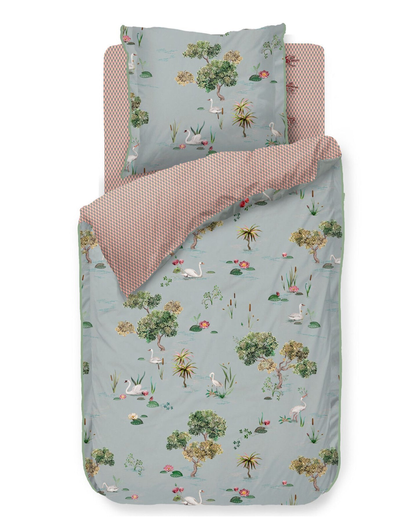 Perkal Bettwäsche | PIP STUDIO | Little Swan | Grey