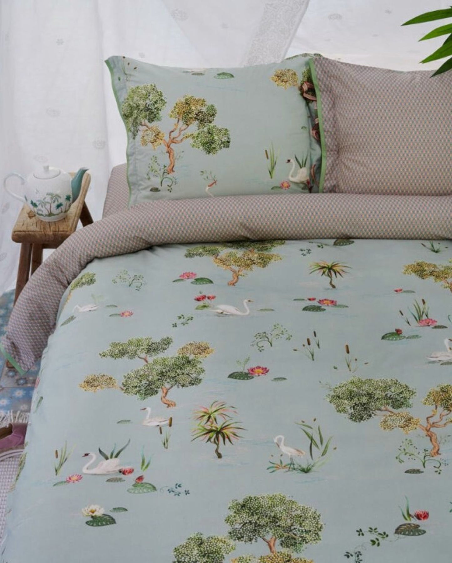 Perkal Bettwäsche | PIP STUDIO | Little Swan | Grey