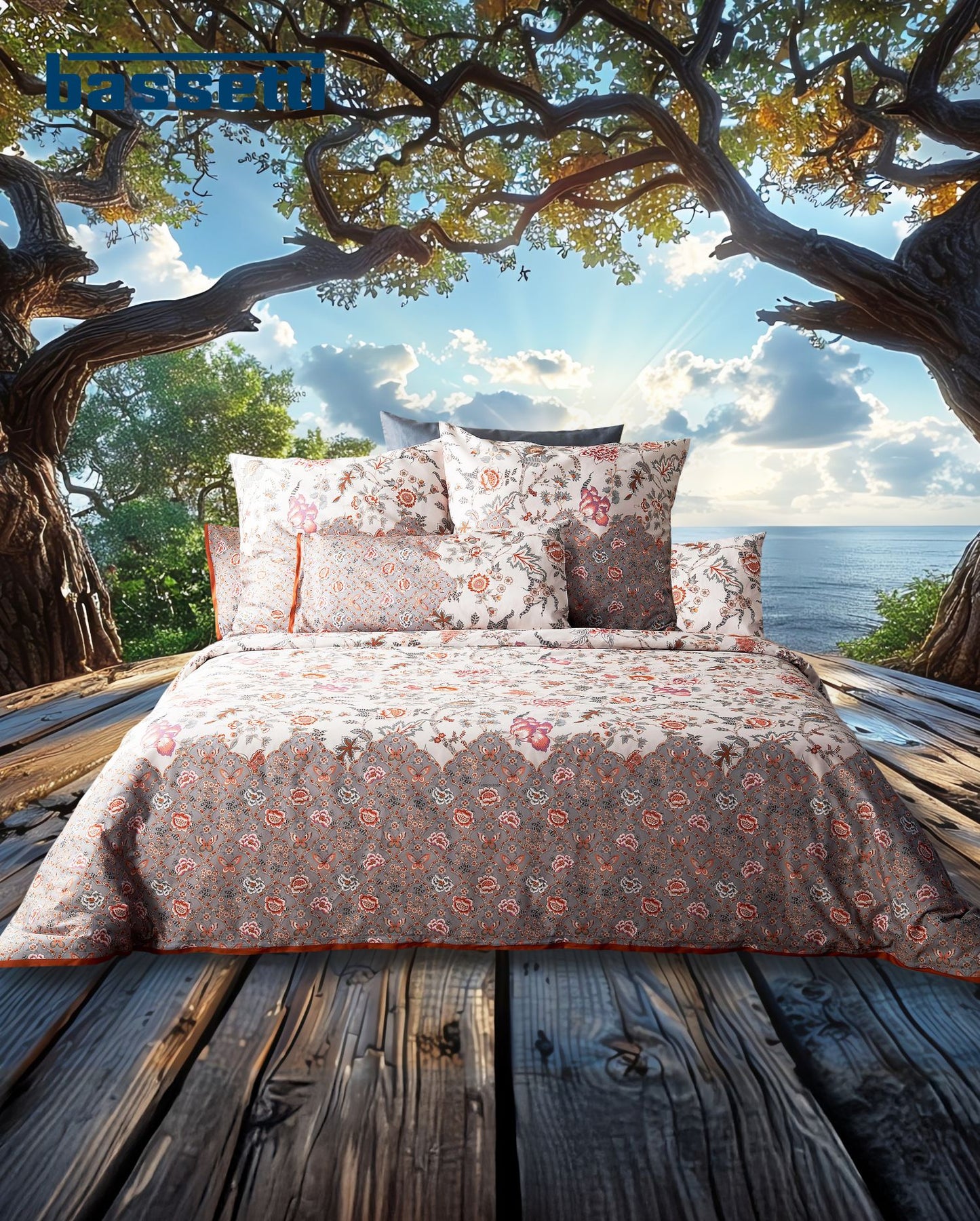 Mako satin bed linen bassetti Appiani RB