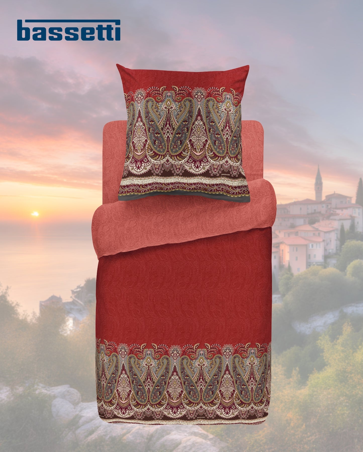 Mako satin bed linen bassetti Sabbioneta R1