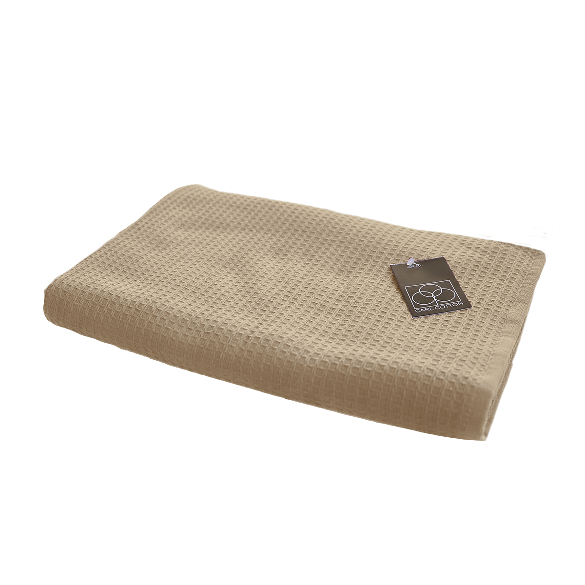 Handtuch | CARL COTTON | Waffelpiqué | Beige