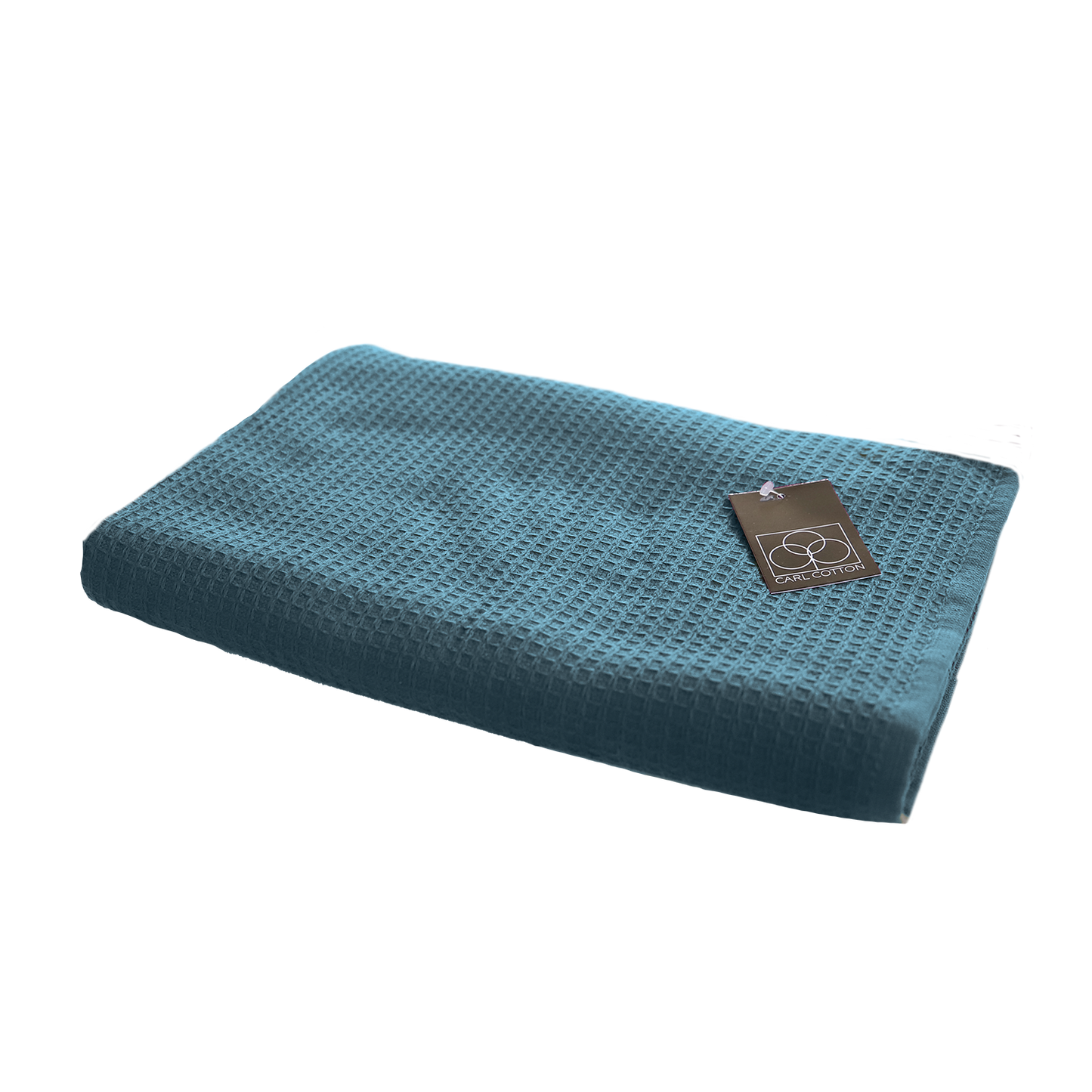 Handtuch | CARL COTTON | Waffelpiqué | Petrol