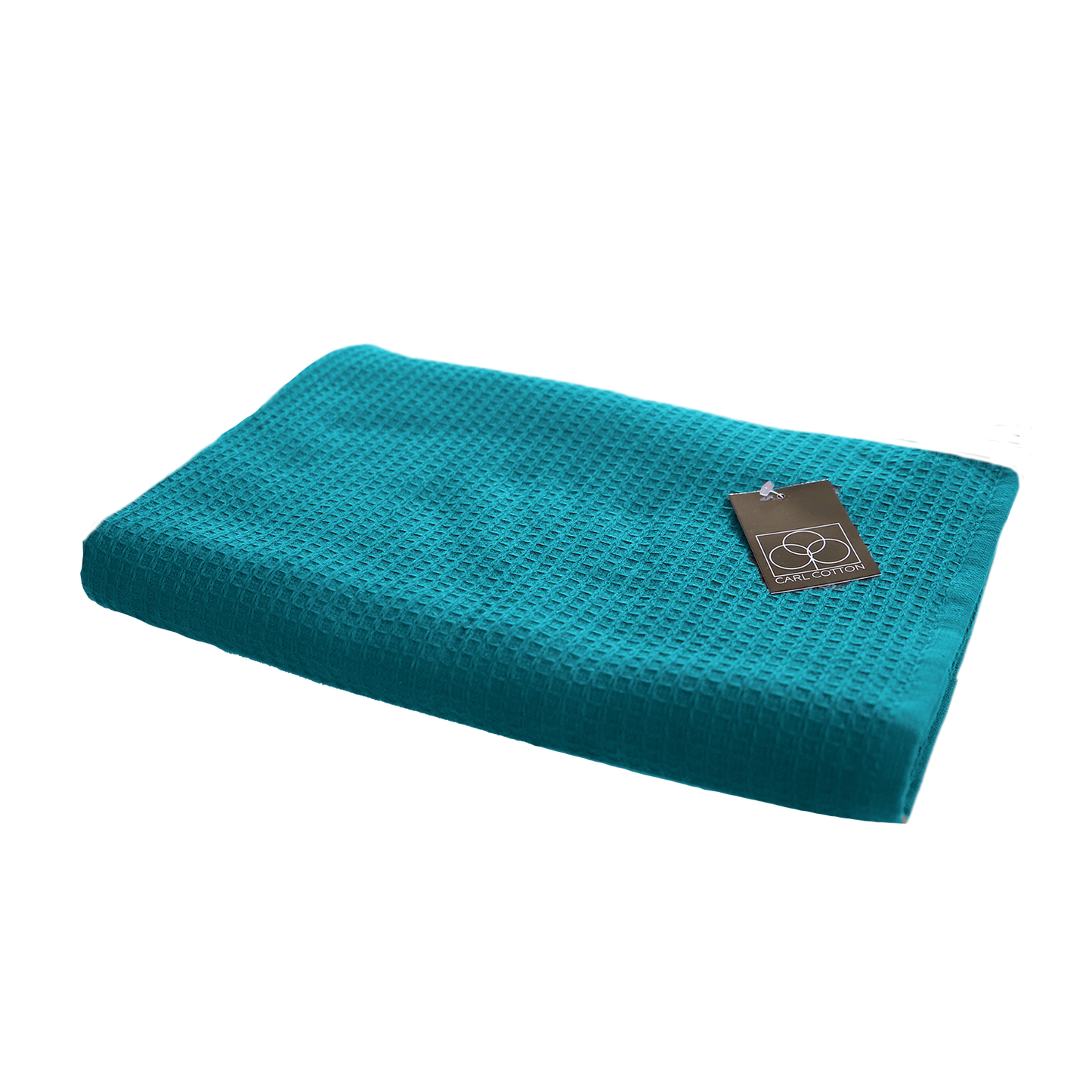 Handtuch | CARL COTTON | Waffelpiqué | Türkis