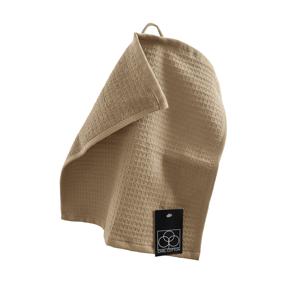 Handtuch | CARL COTTON | Waffelpiqué | Beige