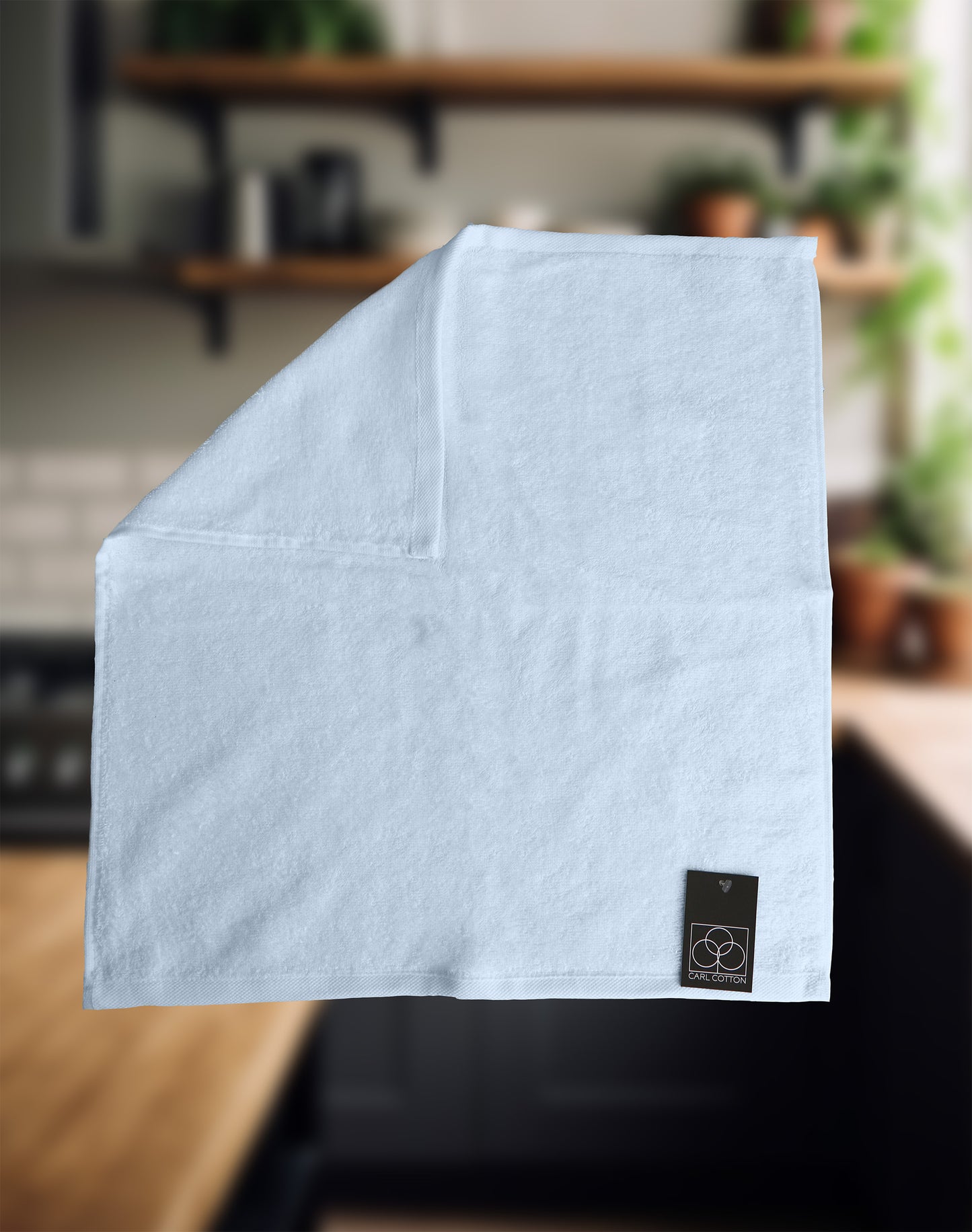 Kitchen terry towel CARL COTTON ice blue 50x50cm