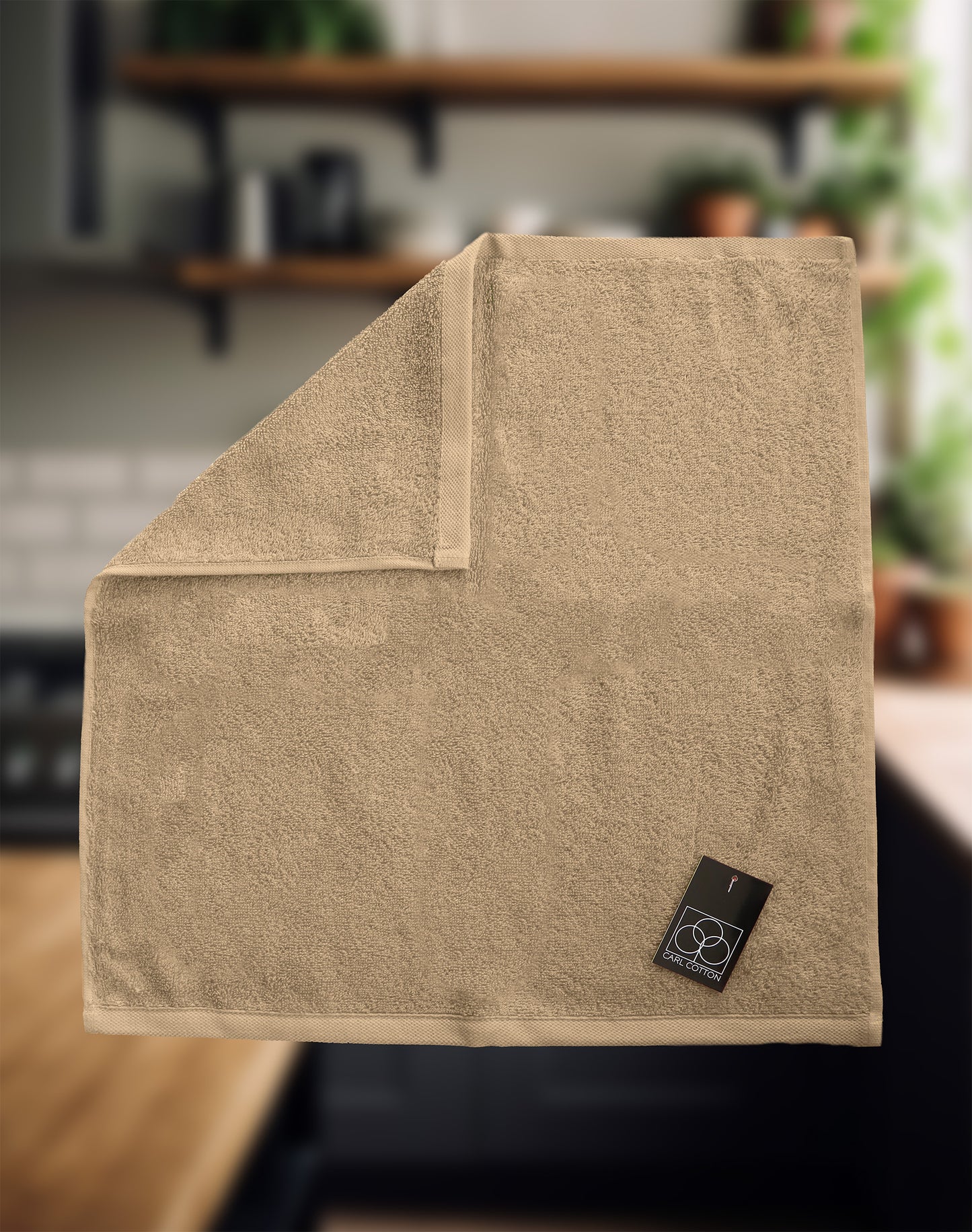 Kitchen terry towel CARL COTTON ice blue 50x50cm