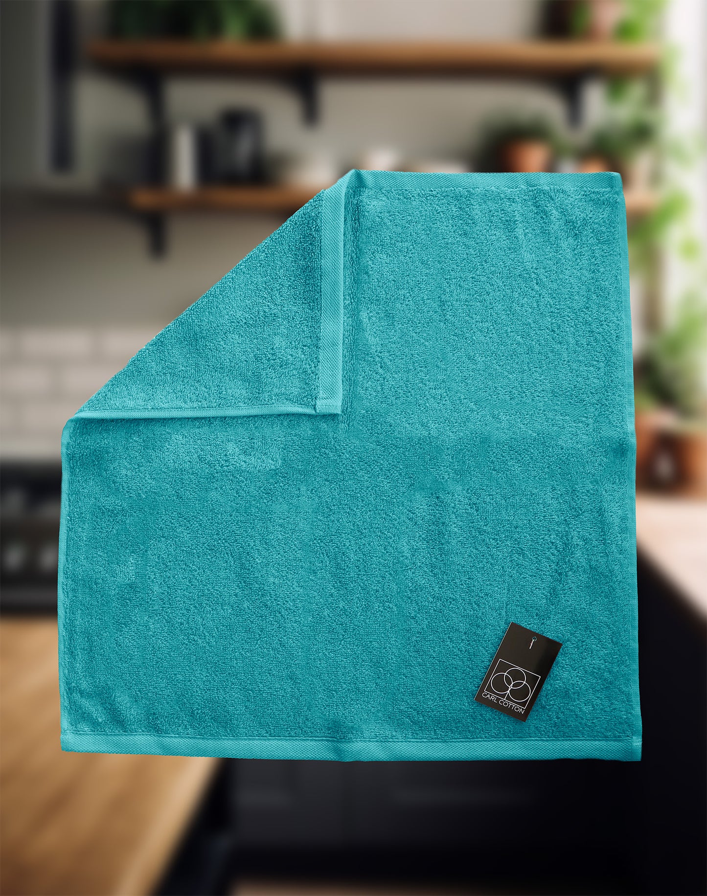 Kitchen terry towel CARL COTTON ice blue 50x50cm