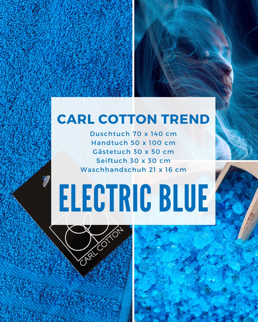 Handtuch CARL COTTON "Trend" Electric Blue