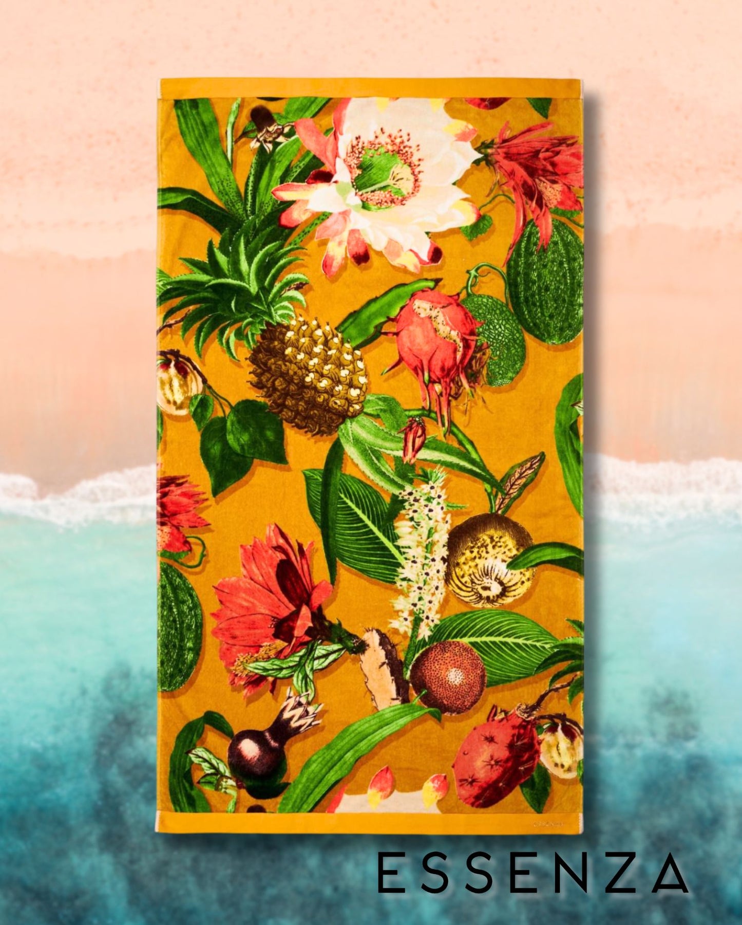 Strandtuch | ESSENZA | Hawaii Mustard | 100x180cm