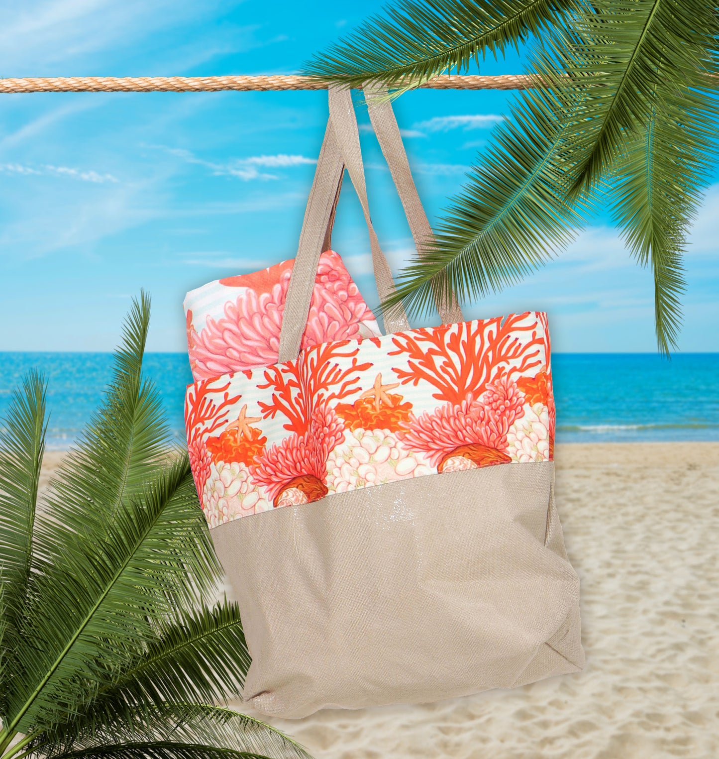Strandtasche | NATURAWALK | Koralle Ferrera