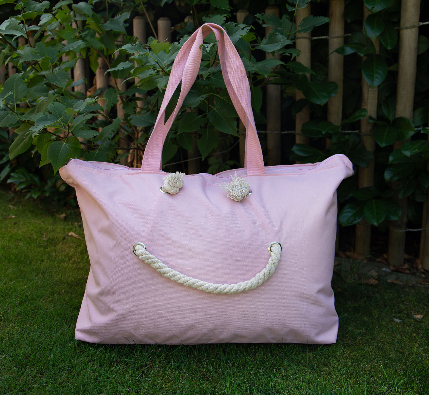 Tragetasche | Smiley Rosa