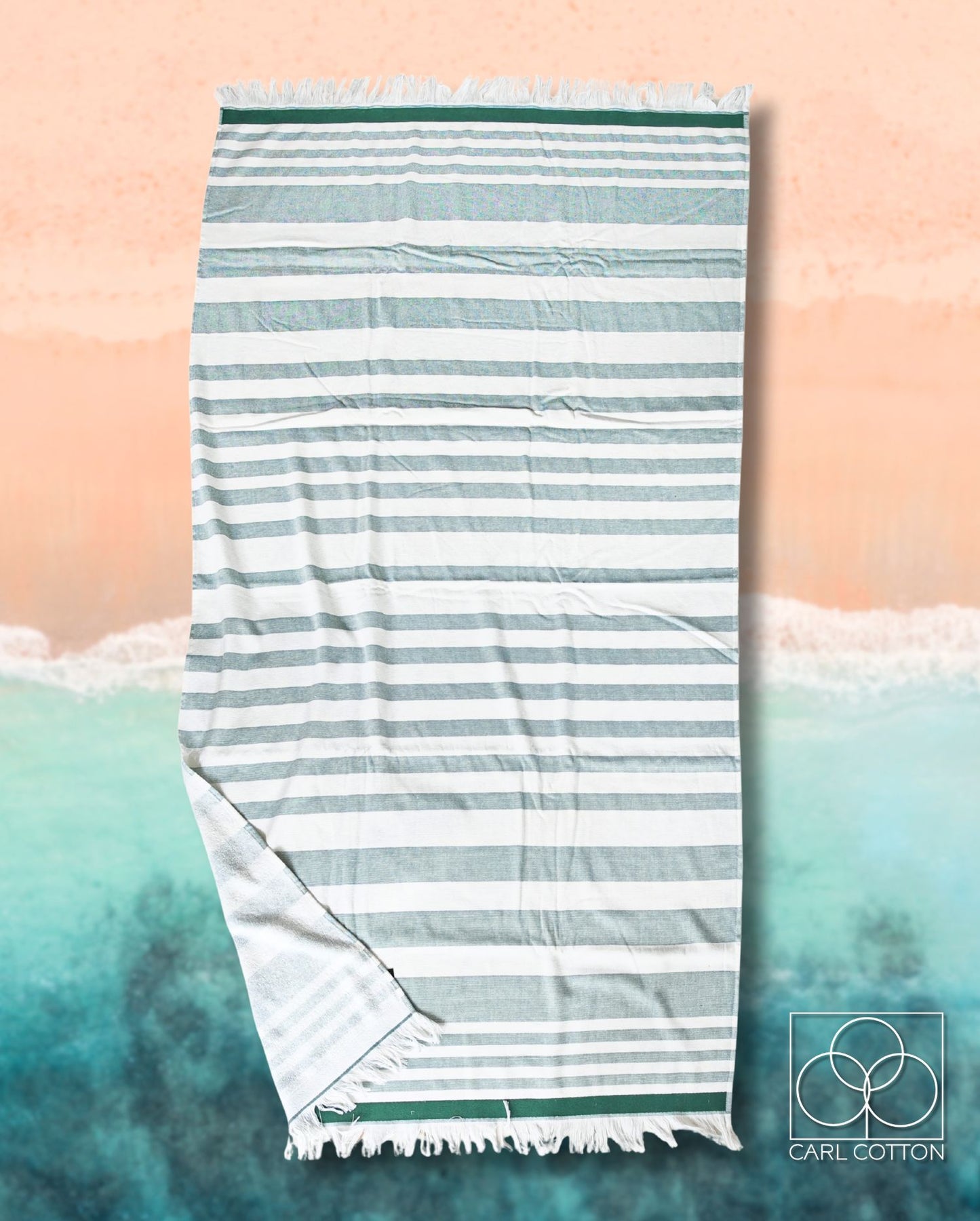 Hammam wellness towel CARL COTTON Green