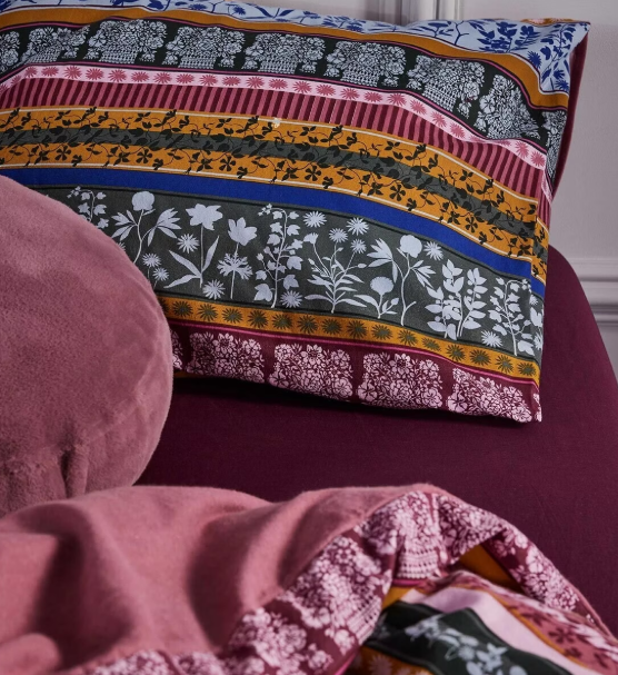 Cotton flannel bed linen ESSENZA Valentina Grey
