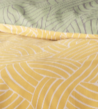 Satin Bettwäsche | Sympathica | Ellis | Blue oder Mustard