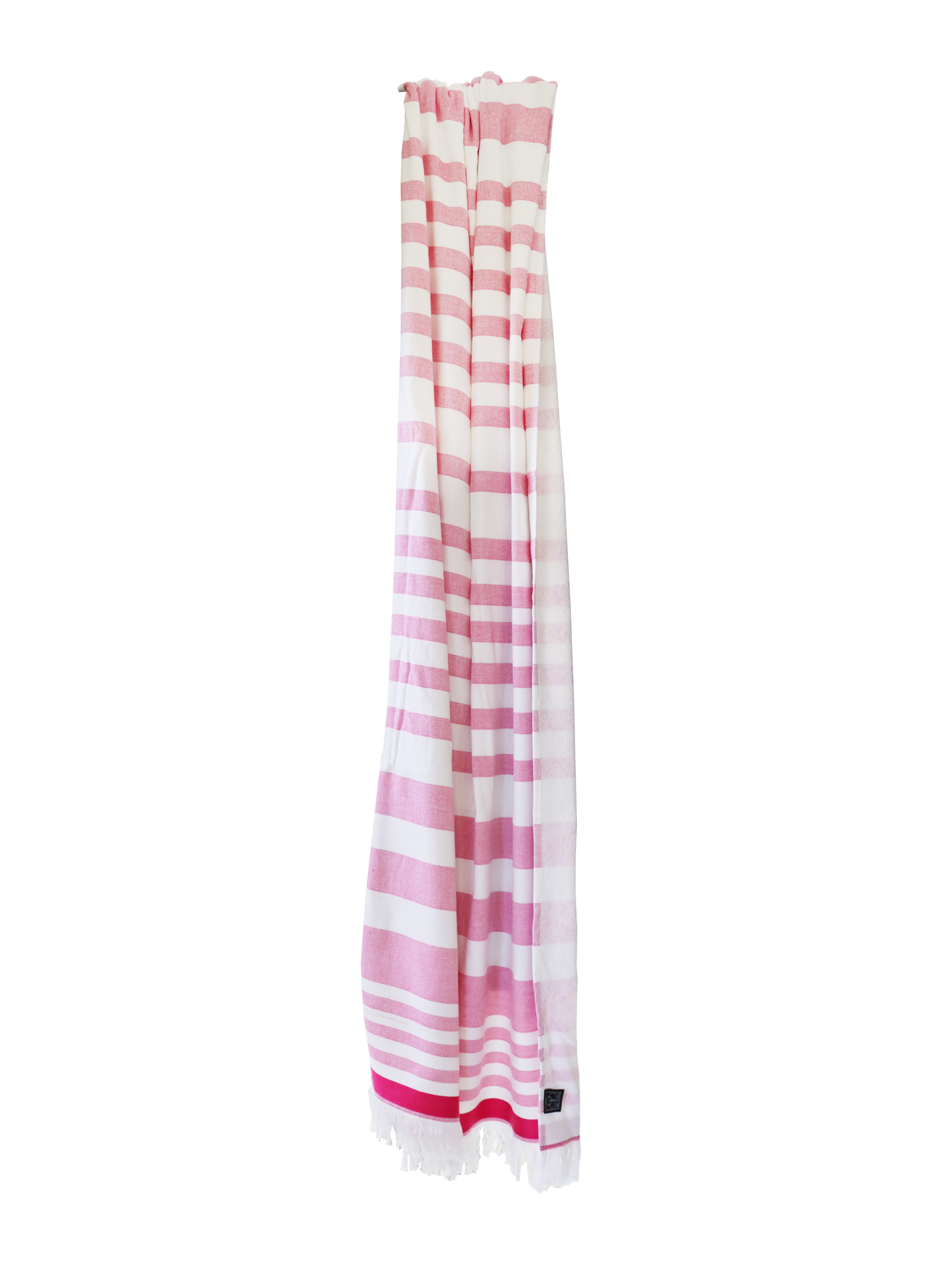 Ein Hamam-Wellnesstuch von CARL COTTON aus 100 Prozent Baumwolle. Farbe Pink. Modell Pink.