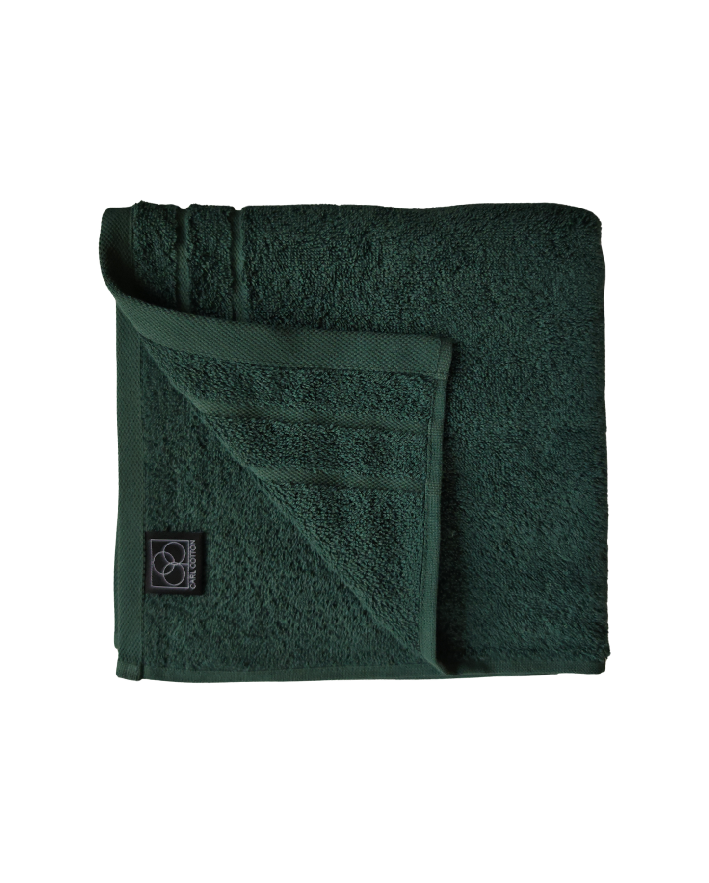 Ein Handtuch von CARL COTTON aus 100 Prozent Baumwolle in der Groesse 50x100cm. Farbe Gruen. Modell Trend Oliv.