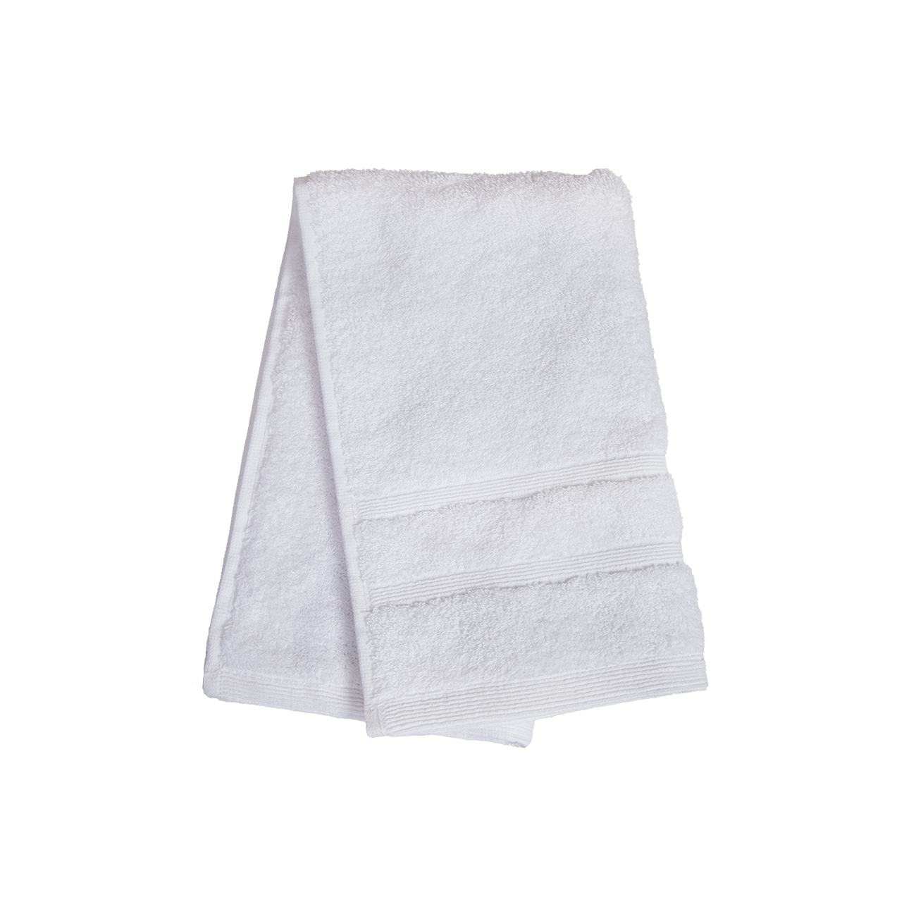 Ein Gaestetuch von NATURAWALK aus 100 Prozent Bio-Baumwolle in der Groesse 30x50cm. Farbe Weiss. Modell Milano Deluxe White.
