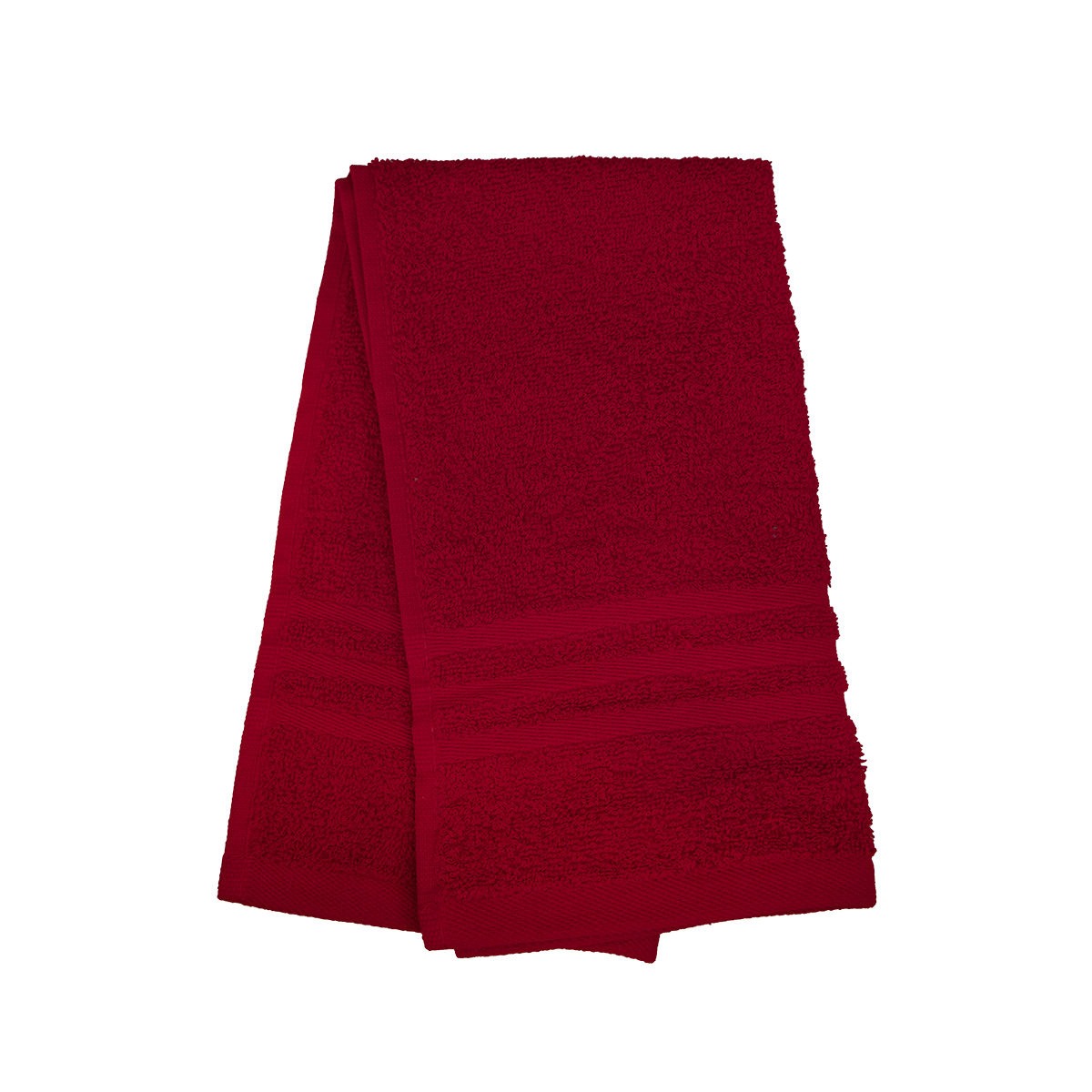 Ein Gaestetuch von NATURAWALK aus 100 Prozent Bio-Baumwolle in der Groesse 30x50cm. Farbe Bordeaux. Modell Milano Exclusiv Bordeaux.