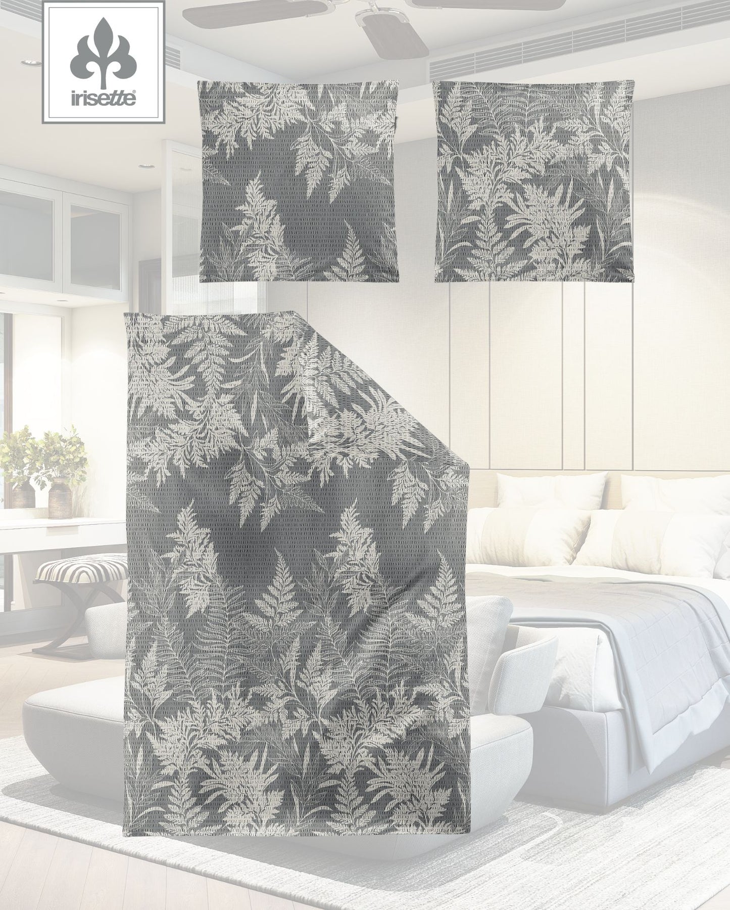Soft Seersucker Bettwäsche | Irisette | Farnisca | Easy 8649-11 | Grau