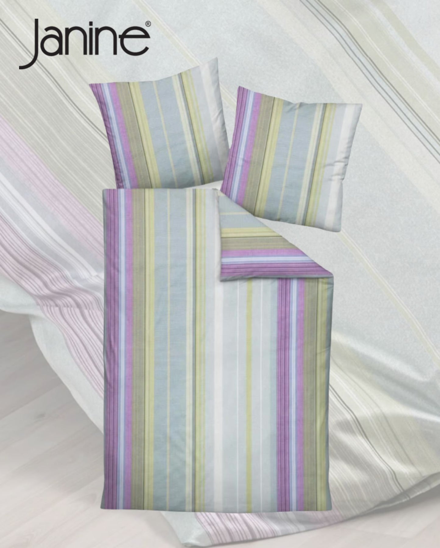 Mako satin bed linen Janine Design Palermo Lineo