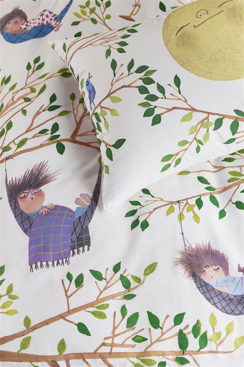 Detaildarstellung der Illustration auf der beddinghouse Bettwaesche Modell Haengematje Multi