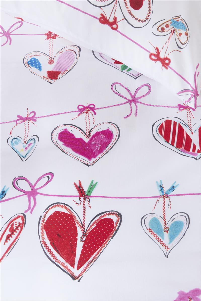 Detaildarstellung der Illustration auf der beddinghouse Bettwaesche Modell Hearts.