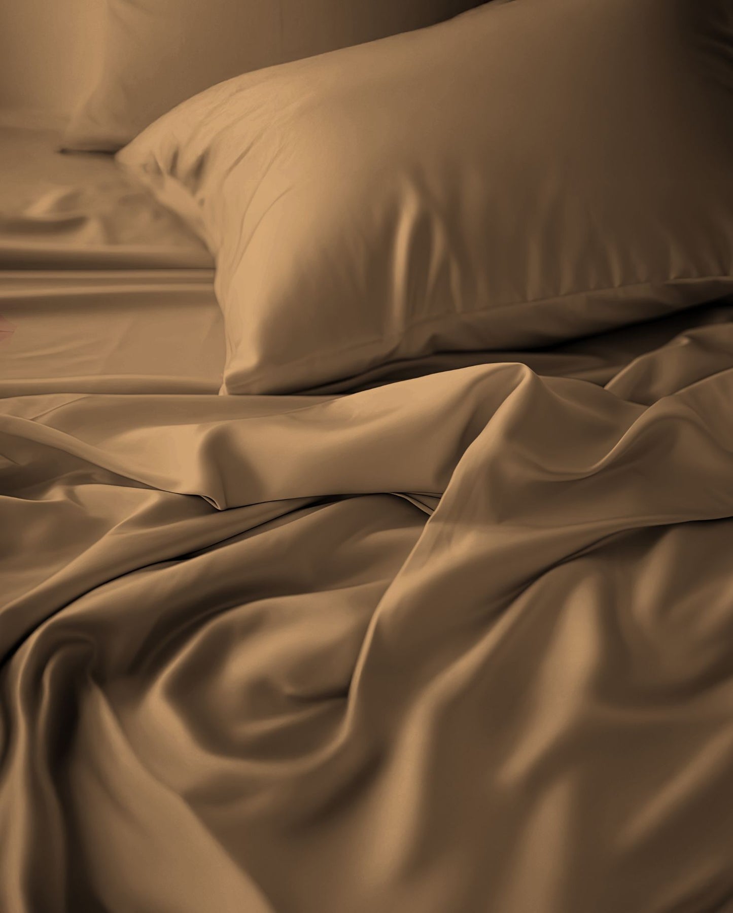Satin Bettwäsche | kneer | mercerisierte Baumwolle | Toffee