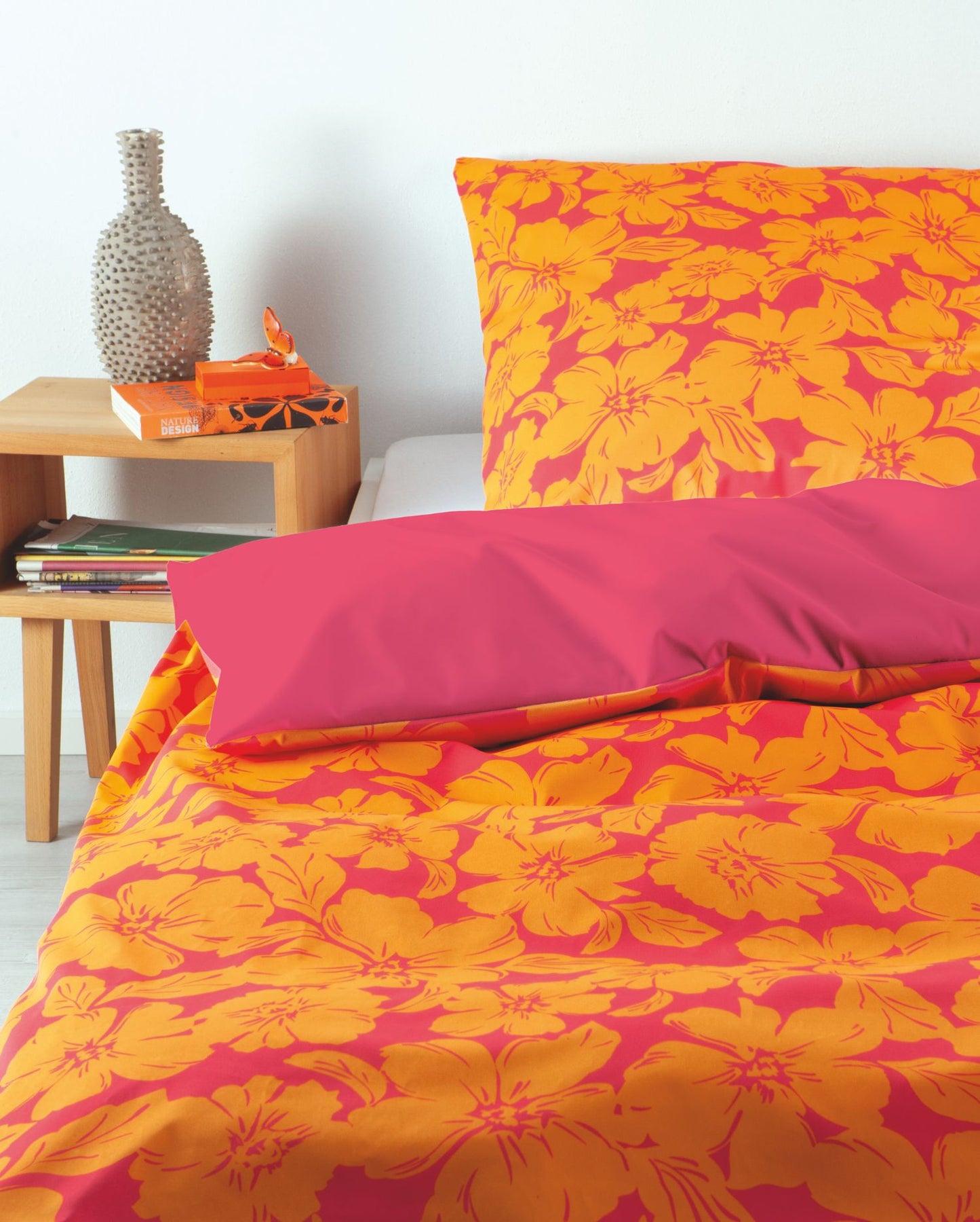 Satin bed linen Sympathica Verdea