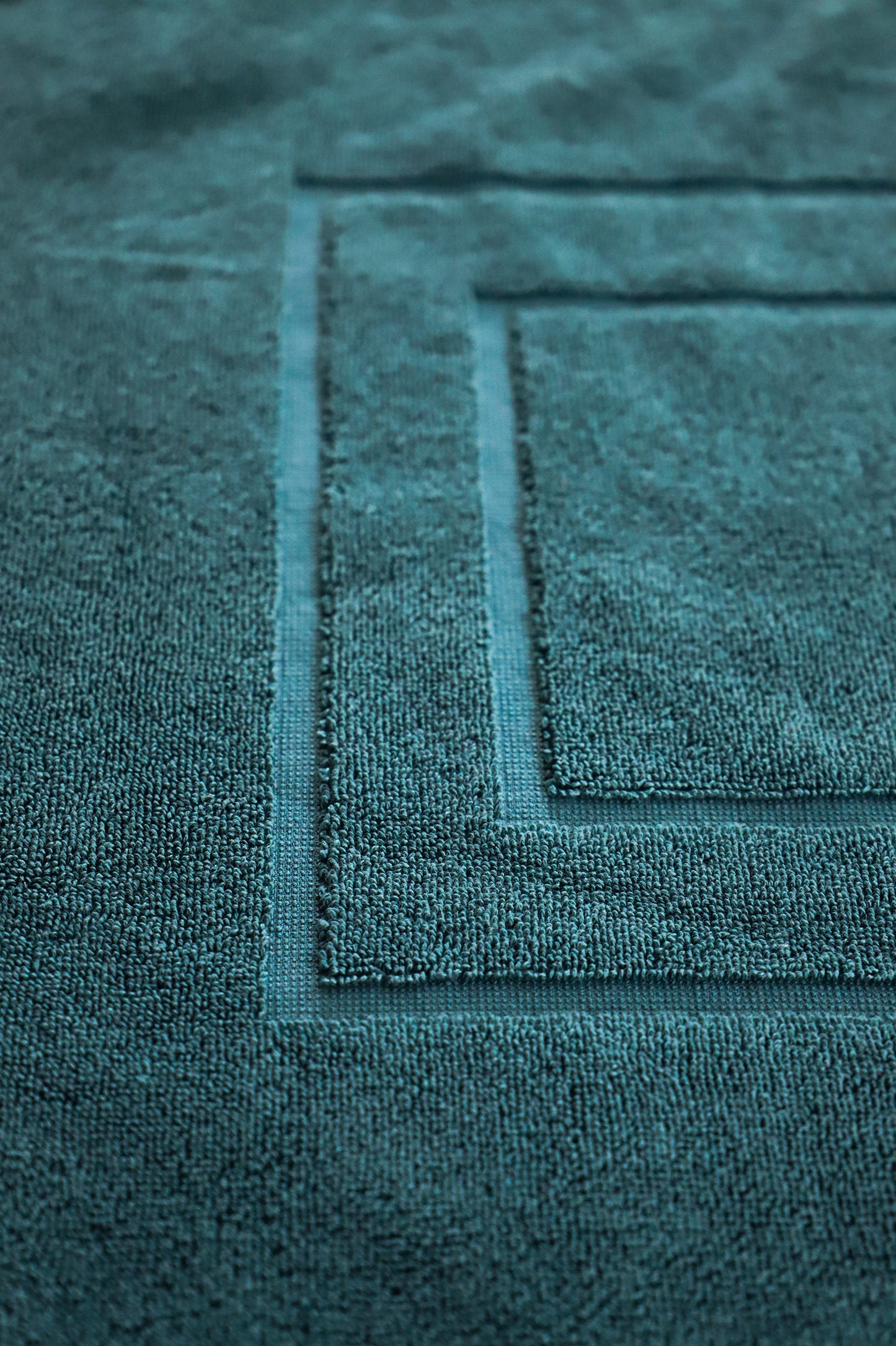 Badematte | NATURAWALK | Petrol | 50x80cm | Bio-Baumwolle