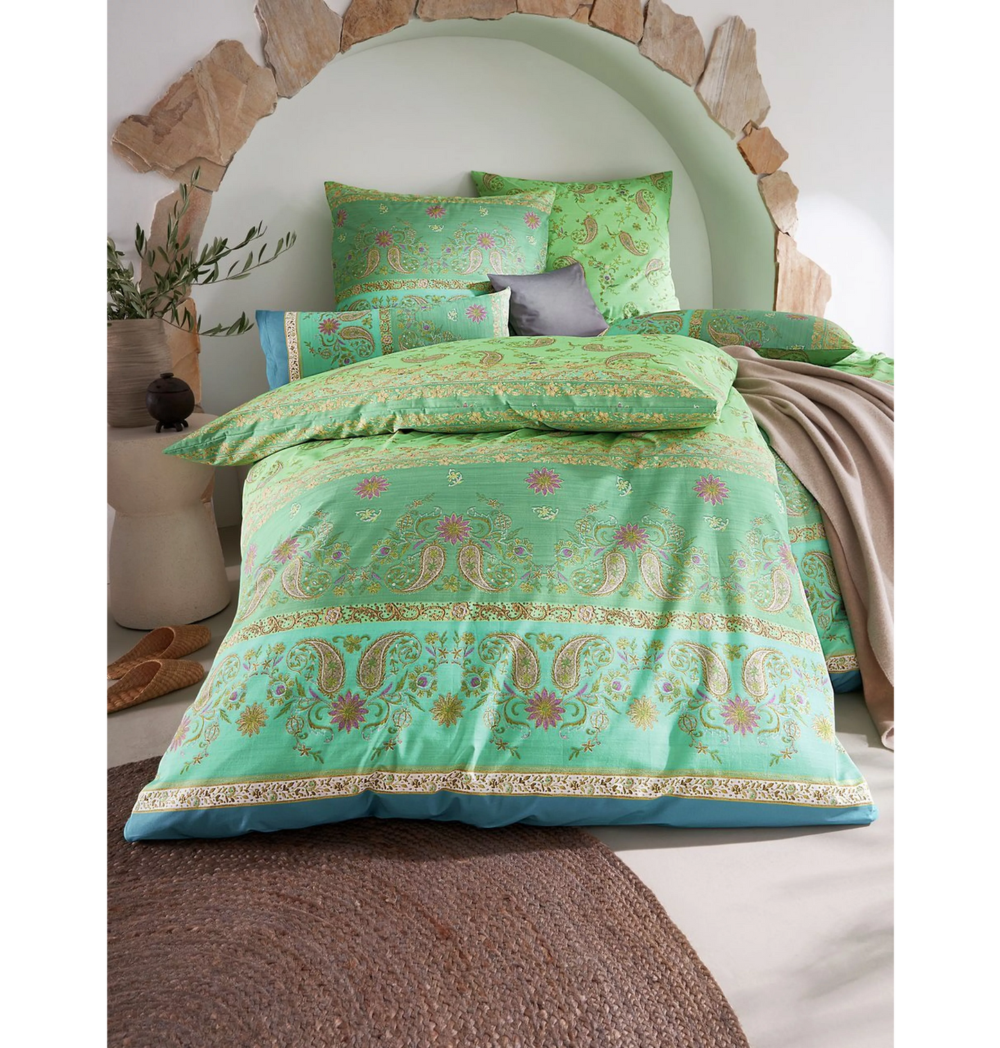 Mako satin bed linen bassetti Raffaello V3