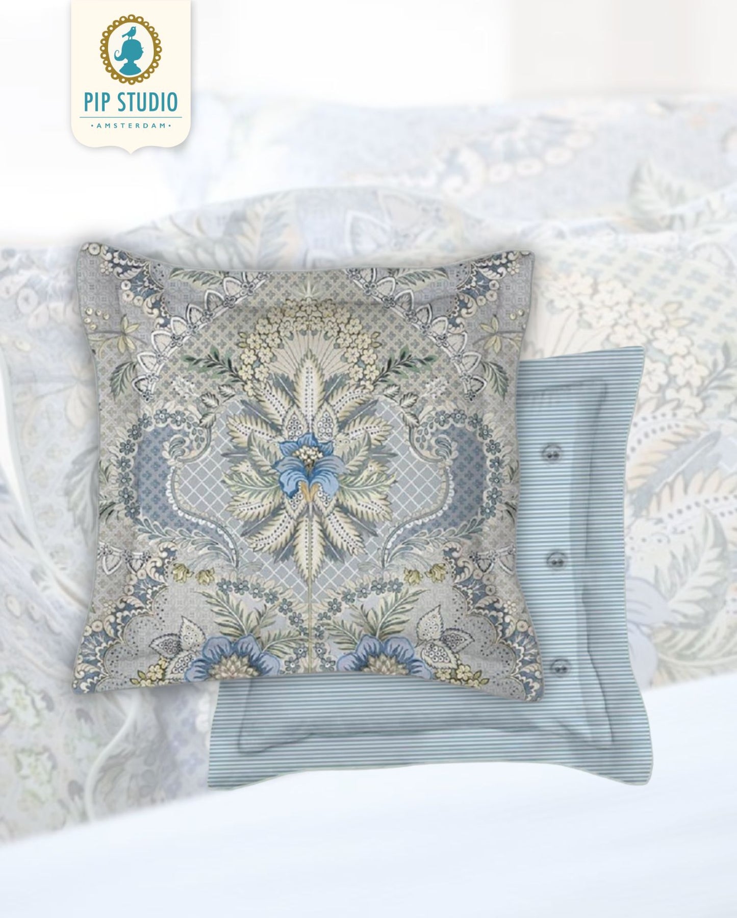 Dekokissen | PIP STUDIO | Saluti Grandi | Light Blue | 45x45cm