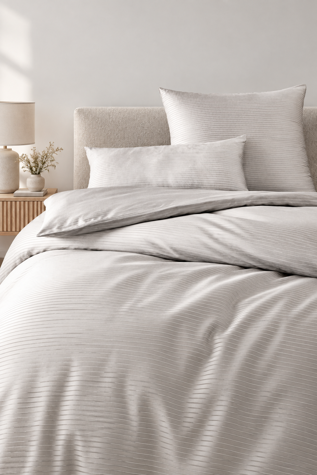 Mako satin bed linen Buddemeyer pastel colors