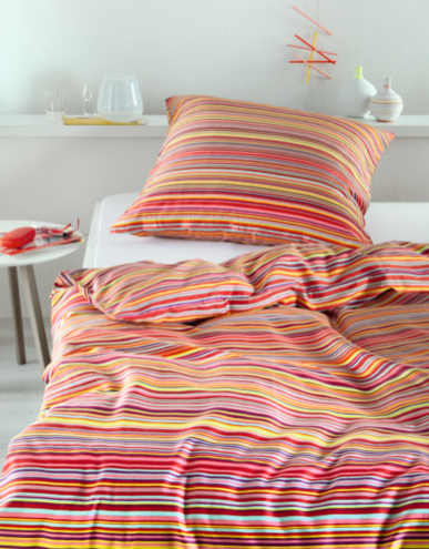 Satin bed linen Sympathica Verdea