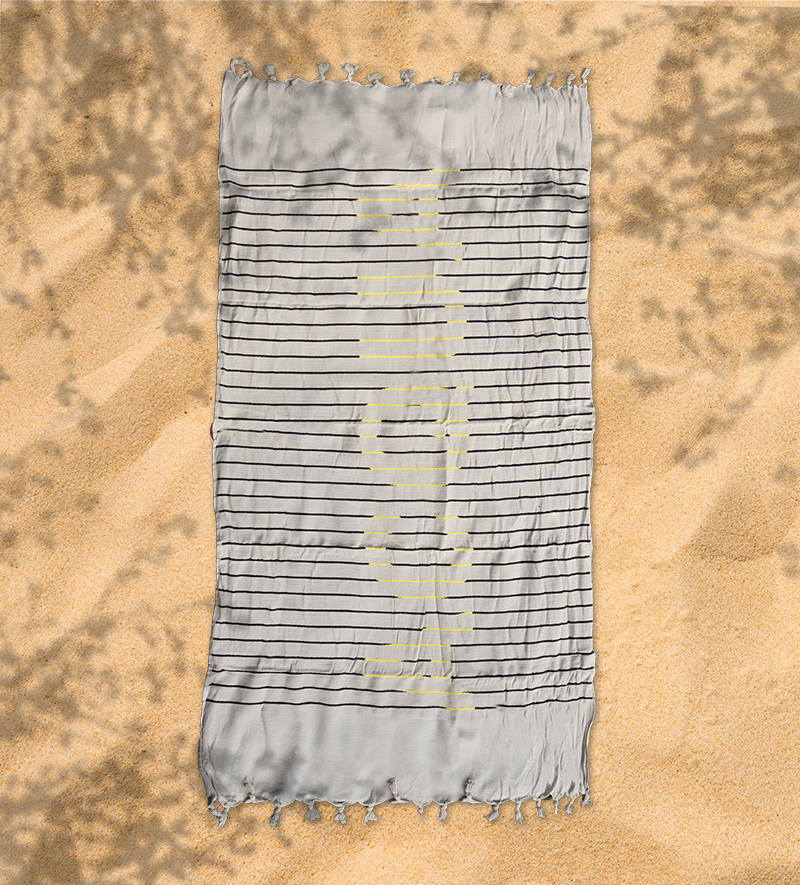 Strandtuch | p.k. | Acqua Beige | 95x165cm