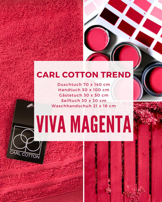 Handtuch CARL COTTON "Trend" Viva Magenta