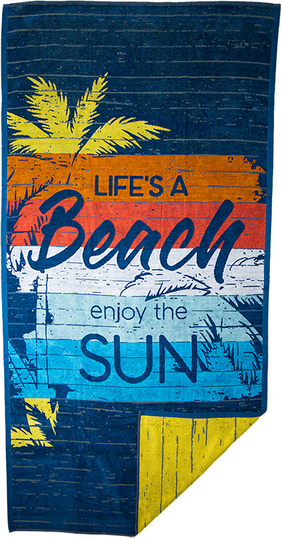 Strandtuch "Life`s a Beach"