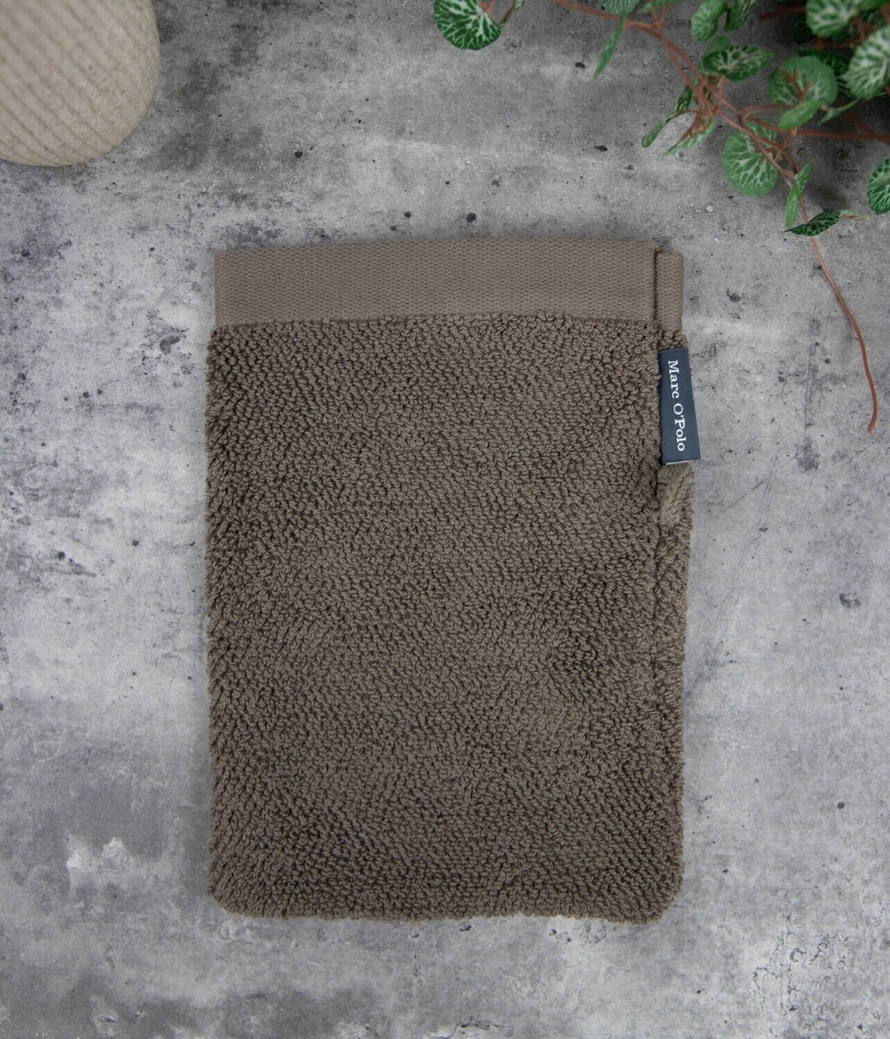 Waschhandschuh MARC O’POLO, 100% Baumwolle - Brown