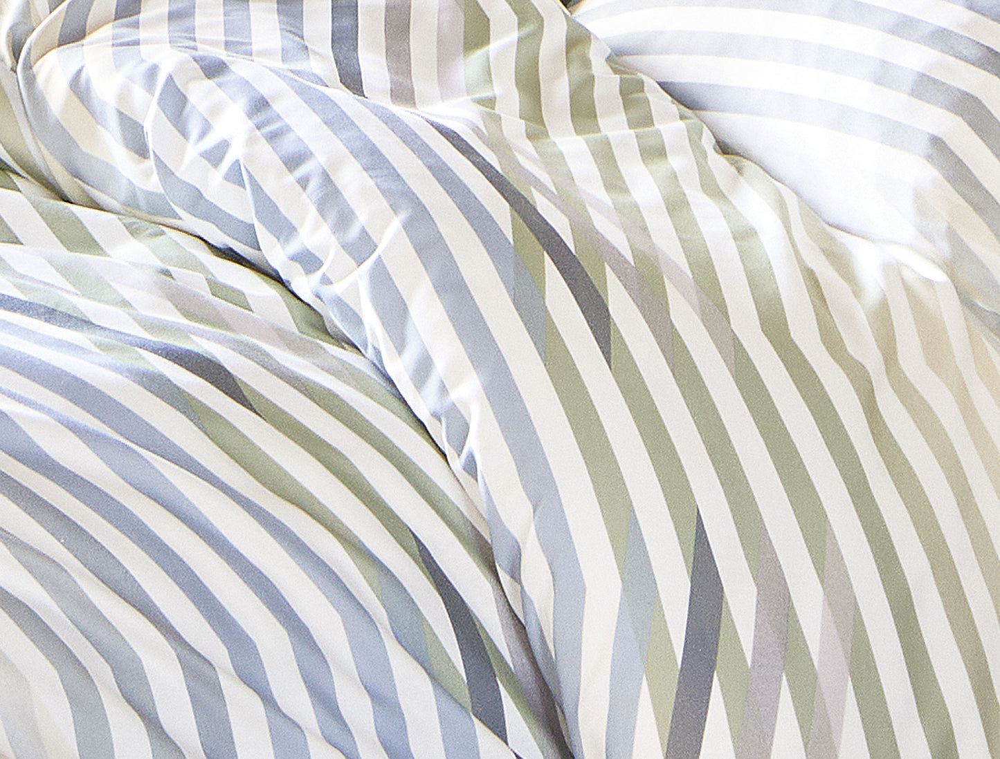Mako satin bed linen Irisette Sky