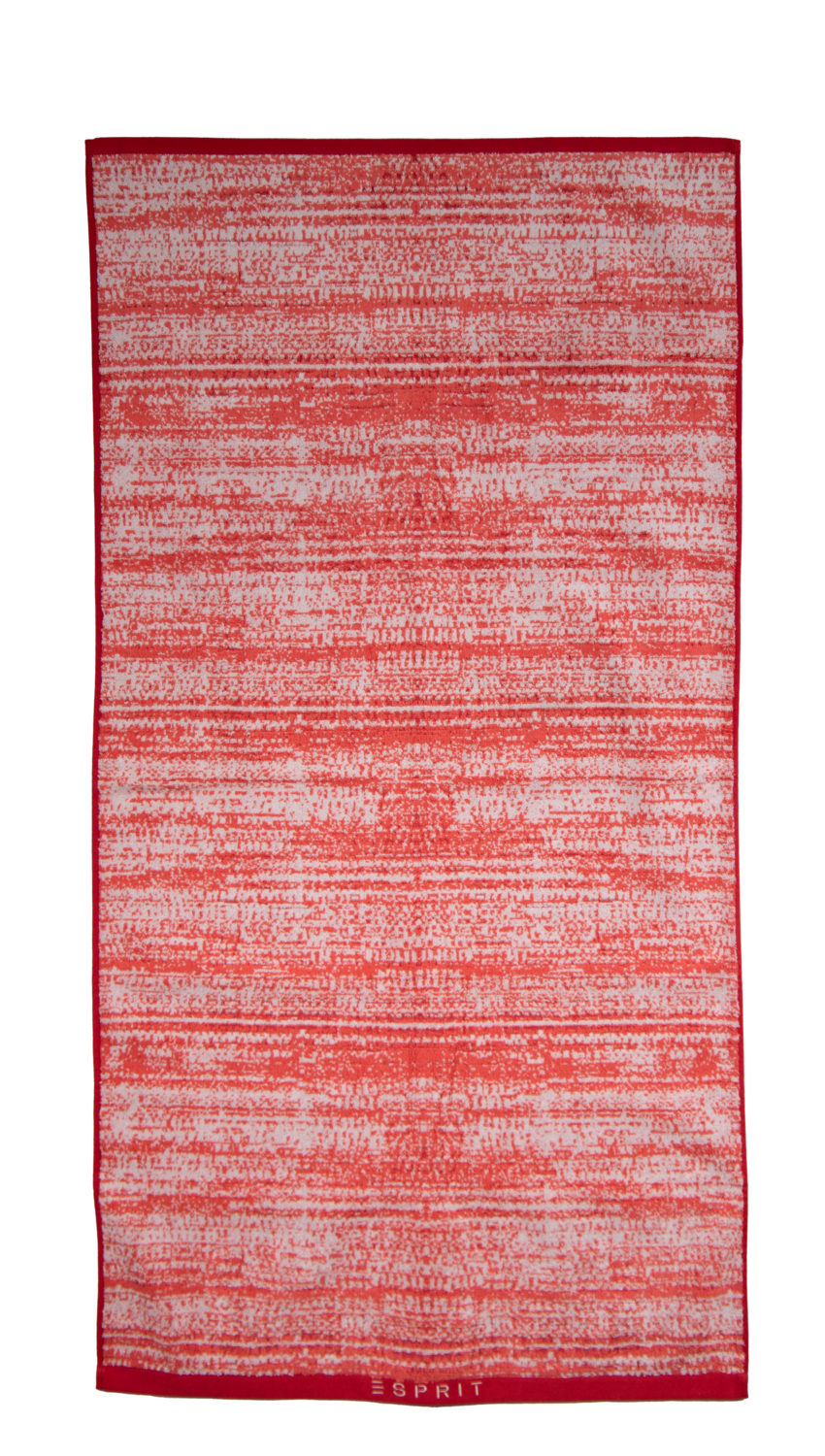 Ein Duschtuch von ESPRIT aus 100 Prozent Baumwolle in der Groesse 70x140cm. Farbe Rot. Modell Mivu Cayenne.