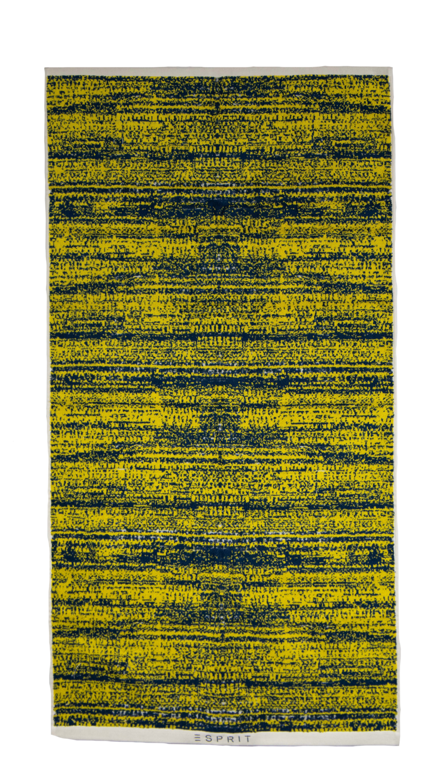 Ein Duschtuch von ESPRIT aus 100 Prozent Baumwolle in der Groesse 70x140cm. Farbe Gelb. Modell Mivu Mustard.