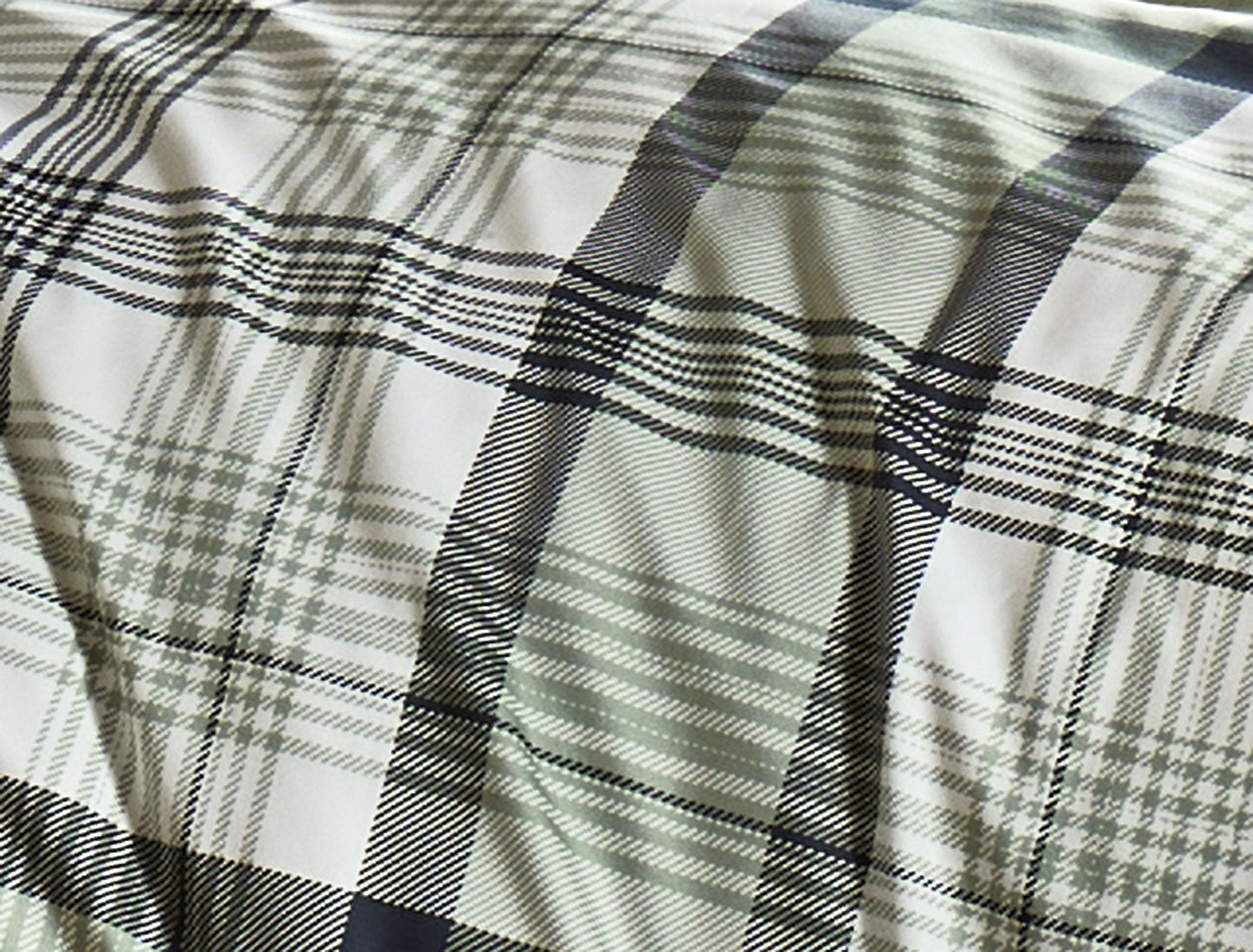Detaildarstellung der Quadrate der Soft Seersucker Bettwaesche Modell Easy Caro.
