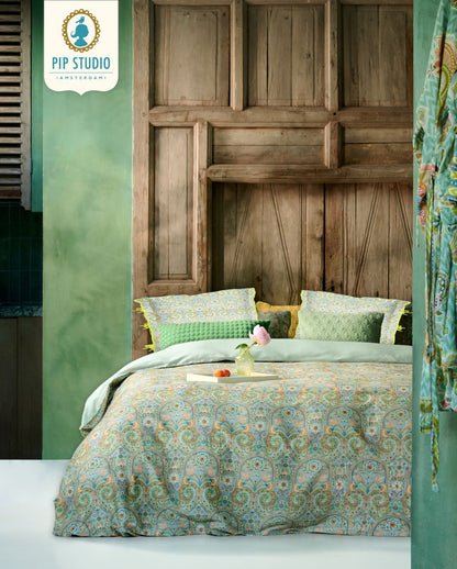 Satin Bettwäsche | PIP STUDIO | Kikoy | Grün