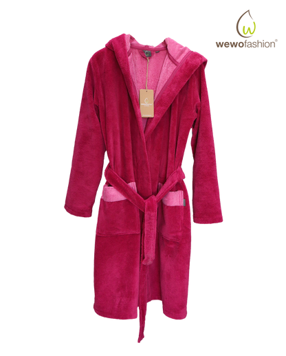Bathrobe wewofashion Basic - Raspberry